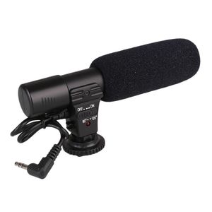 Portable Pro On-Camera Video Stereo Recording Microphone for DSLR Camcorder Camera 3.5mm Jack