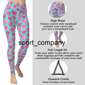 Hot Pink Love Byxor Sexiga Slim Leggings For Girls Workout Set Sport Kläder Leggings 2022 Jeggings Femme