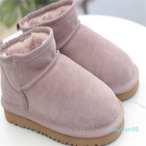 2021 Klasyczne Kobiety Platforma Damskie Boot Girls Lady Bailey Bow Winter Futro Śnieg Pół Kolee Krótkie buty 36-42