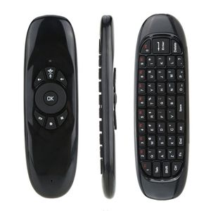 C120 Fly Air Mouse 2.4G Mini Teclado Sem Fio Com Backlit Recarregável Controle Remoto para PC Caixa de TV Android