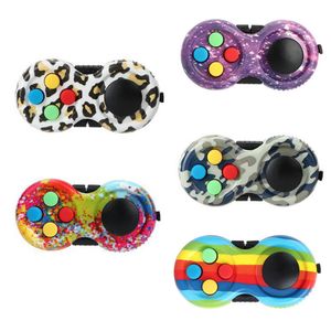 The latest party Supplies decompression toy camouflage style Rubik Cube silicone button handle second generation fingertip game toys