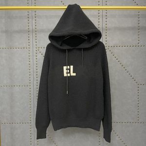 21 early autumn new + embroidered letter hooded Pullover Sweater couple tricolor