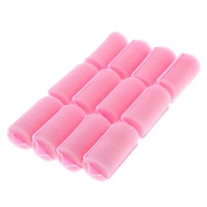 DIY Pink Sponge Hair Soft Curler Roller Strip Curl Magic crimper Tool Twist