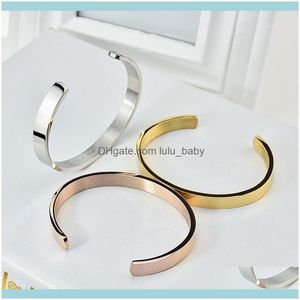 Bileklik bilezikler Jewelrybangle Beichong Kadınlar için 316L Paslanmaz Çelik İnce Mücevherler C ŞEKİL KURSU