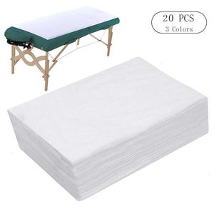 10/20 pcs spa lençóis descartáveis ​​massagem mesa de mesa à prova d 'água tampa não tecido tecido, 180 x 80 cm 210626