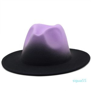 Feltro fedora cappelli da donna cappello da donna donne uomini fedoras bulk donna uomo jazz panama cap femmina maschile tappi sfumati maschili accessori moda all'ingrosso