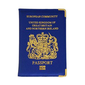 Держатели карточки Великобритания Паспорт Обложка Великобритании Чехол для женщин для розовых девушек