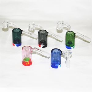 Glass Hookah Reclaim Catcher Adapter 14mm Mężczyzna Kobieta 45 90 Stopni Ash Catchers do Bongs Water Bongs Dąb Palnik Oil