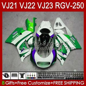 Bodys for Suzuki RGVT RGV 250CC 250 CC RGV-250 Painel RVG250 20HC.138 Glossy Green RGVT-250 90 91 92 93 1994 1995 1996 RGV250 SAPC VJ22 1990 1991 1993 94 95 96 Fairings