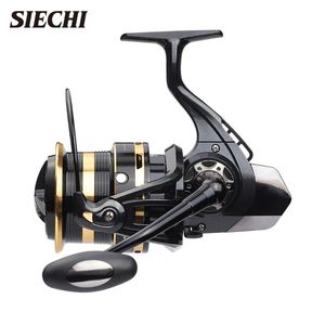 Baitcasting بكرات Siechi مسافة طويلة المجلس لا يوجد فجوة غزل عجلة الصيد EA10000-12000 10 كجم بكرة التفريغ