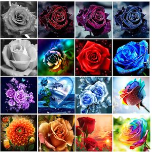 5D DIY adult children rose diamond painting kit, rhinestone painting art decoration for beginners 11.8X11.8inches