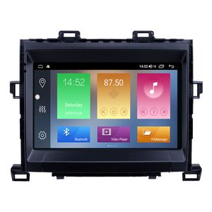 Duplo DIN CAR DVD player para TOYOTA Alphard / Vellfire Anh20 2009-2014 Android Multimedia Estéreo GPS Navegação 2G + 32G Vídeo com Bluetooth USB WiFi Aux