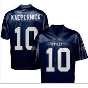 Goodjob Homens Jovens Mulheres Vintage # 10 Colin Kaepernick Nevada Wolf Pack Football Jersey tamanho s-5XL ou personalizado qualquer nome ou número jersey