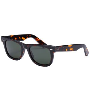 Moda óculos de sol masculino feminino clássico quadrado preto acetato quadro lentes de vidro real feminino masculino óculos de sol