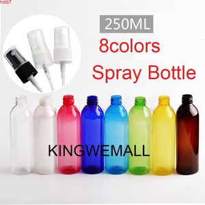 300 adet / grup 250 ml Su Boş Sprey Şişe Kuaförlük Çiçek Bitki Püskürtücü Salon Ev Kullanım Araçları Için 8 RenklerGiydi Adası