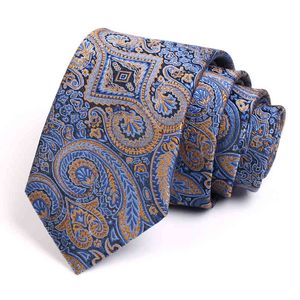 Moda uomo di marca Luxury 7CM Geometry Print s For Men Business Suit Cravatta da lavoro Cravatta da uomo formale casual