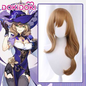 DokiDoki Spiel Genshin Impact Cosplay Halloween Lisa Perücke Cosplay Schuhe Genshin Impact Lisa Cosplay Haar Schuhe Y0903