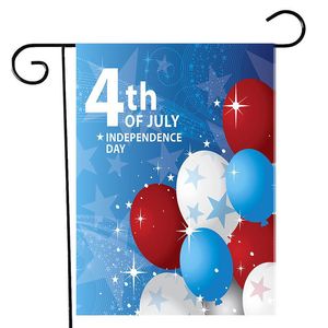 Julho 4º jardim bandeira Dia da Independência EUA americano patriótico memorial jardim bandeiras para casa decoração 18 x 12,5 polegadas zze5143