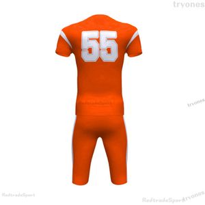 Mens Womens Kids Custom Football Jerseys Настроить номер Name Черный Белый Зеленый Синий Сшитые Рубашки Джерси S-XXXL B91