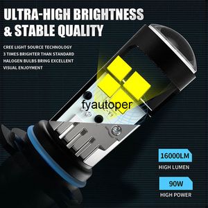 ニスカルダカーヘッドライト電球H7 H8 H9 H11 LED 9005 9006ミニプロジェクターレンズ70Wペア12000LM 6500K変換キット12V RHD LHD CAR282C