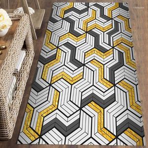 Carpets Else Yellow Gray Geometric Lines Nordec 3d Print Non Slip Microfiber Washable Runner Mats Floor Mat Rugs Hallway Carpets1