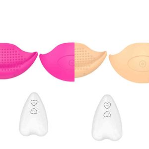 NXY sexo bomba brinquedos 2pcs 10mode massagem de mama para relaxar vibrador estimular o peito feminino sem fio remoto mamilo mulheres adulto 1221