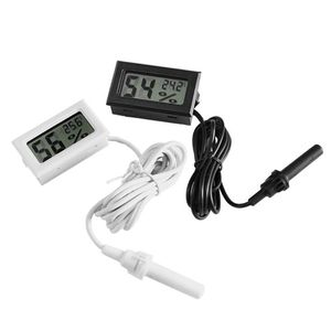 Mini termometro digitale LCD igrometro temperatura sonda misuratore di umidità bianco e nero in stock Spedizione gratuita