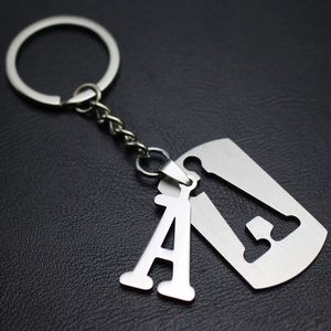 English Alphabet Keychain Creative Small Gift Alloy Handbag Accessories Charm Car Bag Key Chain Holder Pendant