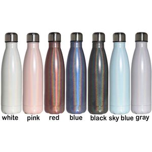 Cola Shape Water Bottle Rainbow Design Insulated Vacuum Thermos Outdoor Portable Sta Sea Shippinginless Steel Sport Travel Water Bottle