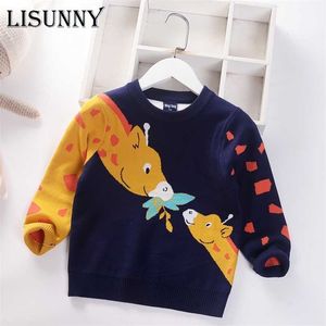 Kids Sweater Boys Pullover Toddler Jumper Autumn Winter Children Clothing Cartoon Fashion Cotton Baby 211201