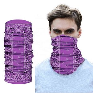 Unisex Männer Frauen Gesichtsschal Bandana Ohrschlaufen Gesicht Sturmhaube Hals Gamaschen Digital bedruckter winddichter dünner Wickelschal Buffs Y1229