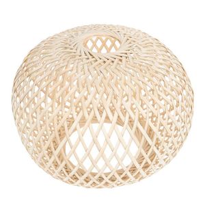 Lâmpada cobre sombras 1 pc estilo simples bambu tecido pambolla chinês capa chinesa sala de acessórios decoração Abat jour