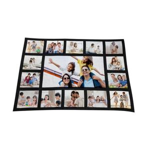 Blankets Sublimation Thermal Fleece Blanket Värme Skriv ut Tygmatta DIY Blank mattan 9 15 20 GRID Plaid Blanket 125 * 150cm