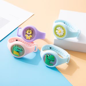 Party Favor Mosquito Repellent Bransoletka Cartoon Flashing Anti-Mosquito Luminous Watch Baby Anti-Bite Multicolor Żółte Bransoletki Poszczególne Pakiet