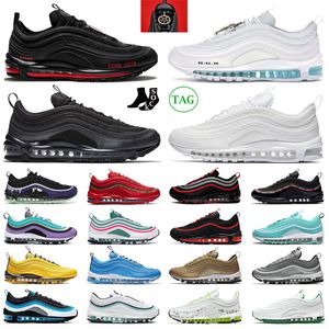 Zapatos Deportivos Reflectantes al por mayor-air max running shoes for men women s sneakers Mschf Lil Nas x Satan Jesus Triple White Black Pine Green Volt Reflective Bred Sail outdoor sports trainers size