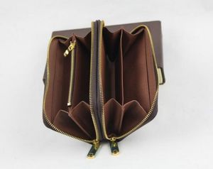 BOLSA DE CARTEIRA COM ZÍPER E ZIPP Moda Moda Carregue Dinheiro Cartões e Moedas Bolsa Masculina De Couro Moda Titular De Cartão De Negócios Longo 4 Cores