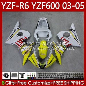 Обсуждение мотоциклов для Yamaha YZF-R6 желтого белого YZF600 YZF R 6 600 CC YZFR6 03 04 05 CUDEWORK 95NO.112 YZF R6 600CC 2003 2004 2005 CoSling YZF-600 03-05 OEM Body Kit