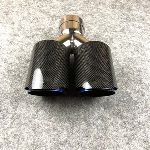 One Piece: Akrapovic Auspuff-Endrohre, Auto-Endrohre aus glänzendem, kohlenstoffblauem Stahl für Universal-Schalldämpfer