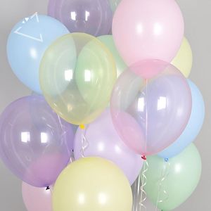 Limpar O Látex Transparente venda por atacado-Decoração de festa inch rosa claro balões transparentes casamento Balão de látex Balão de bebê menina feminina suprimentos