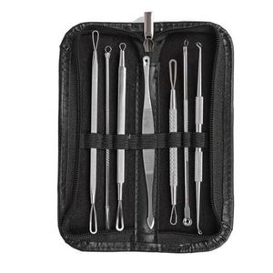 2021 Blackhead Remover Aracı Akne Komedonu Sivilce Leke Extractor Remover Tool Kiti Set Müşteriler için Box Satış Hediye