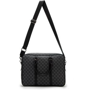 Männer Schulter Aktentasche Schwarz Leder Designer Business Laptop Tasche Messenger Taschen Namensschilder Totes Frauen Gepäck Computer Handtaschen Für mädchen jungen rucksäcke