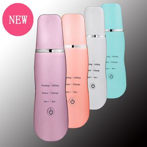 Ultrasonic Skin Scrubber Deep Cleaning Face Scrubber Vibrating Facial Cleansing Skin Spatula Peeling Beauty Instrument