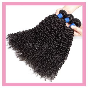 Peruvian Human Extensions 4 Bundles Kinky Curly Virgin Wefts Culys Natural Color Remy Hair