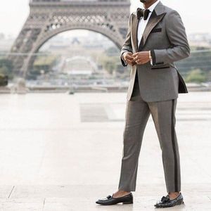 Handsome One Button Tuxedos Groom Peak Lapel Men Suits Mens Wedding Tuxedo Costumes De Pour Hommes (Jacket+Pants+Tie) Y526