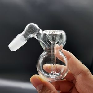 Szklana miska na popiół bonga do fajek wodnych rozmiar złącza 14mm 18mm męski kształt gurdy Perkolator Downstem wielofunkcyjny ze stałą rurką olej Dab Rig fajka wodna hurtownia