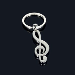 Metal Nota Musical Keychain Chaveiro Chave Chave Bag Pingente Chaveiros Para Homem Mulheres Presente Jóias