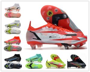 Superfly Viii 8 Elite Sg Pro Anti Clog Soccer Shoes Xiv New Season Dragonfly Cr7 Ronaldo Rawdacious Impulse Mens Women Boys High Football Boots Cleats Us6.5-11