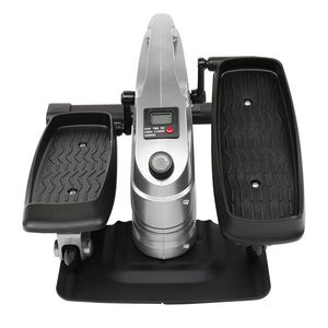 T3 Ev Mini Eliptik Makinesi Standı Oturan Çift Amaçlı Bacak Eğitmeni Taşınabilir Gümüş
