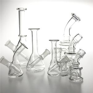 10mm 14mm Female Mini Glass Bong Water Pipes Pyrex Hookah Oil Rigs Smoking Bongs Thick Heady Recycler Rig for Smoke