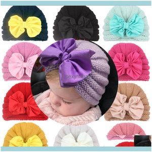 Czapka / SKL Kapelusze, Szaliki Rękawiczki Moda Aessories Dziewczyny Chłopcy Knot Ball Spring Jesień Dzieci Dziewiarskie Kapelusze Wełniane Maluch Boutique Turban Elast